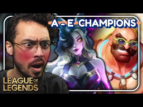 A - E | FIRST TIME Reacting to EVERY League of Legends Champions (Arcane Fanboy)