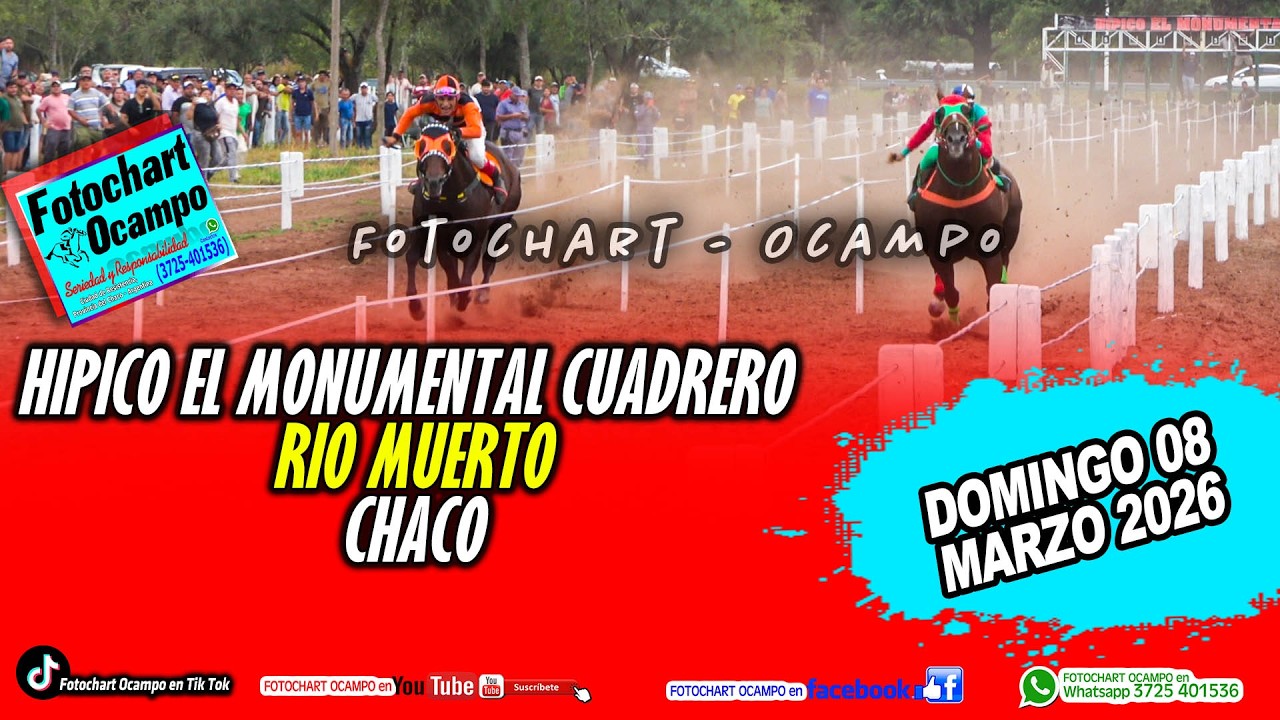 HÍPICO EL MONUMENTAL CUADRERO -RIO MUERTO- CHACO- Resumen de la Reunión del 08/03/2026