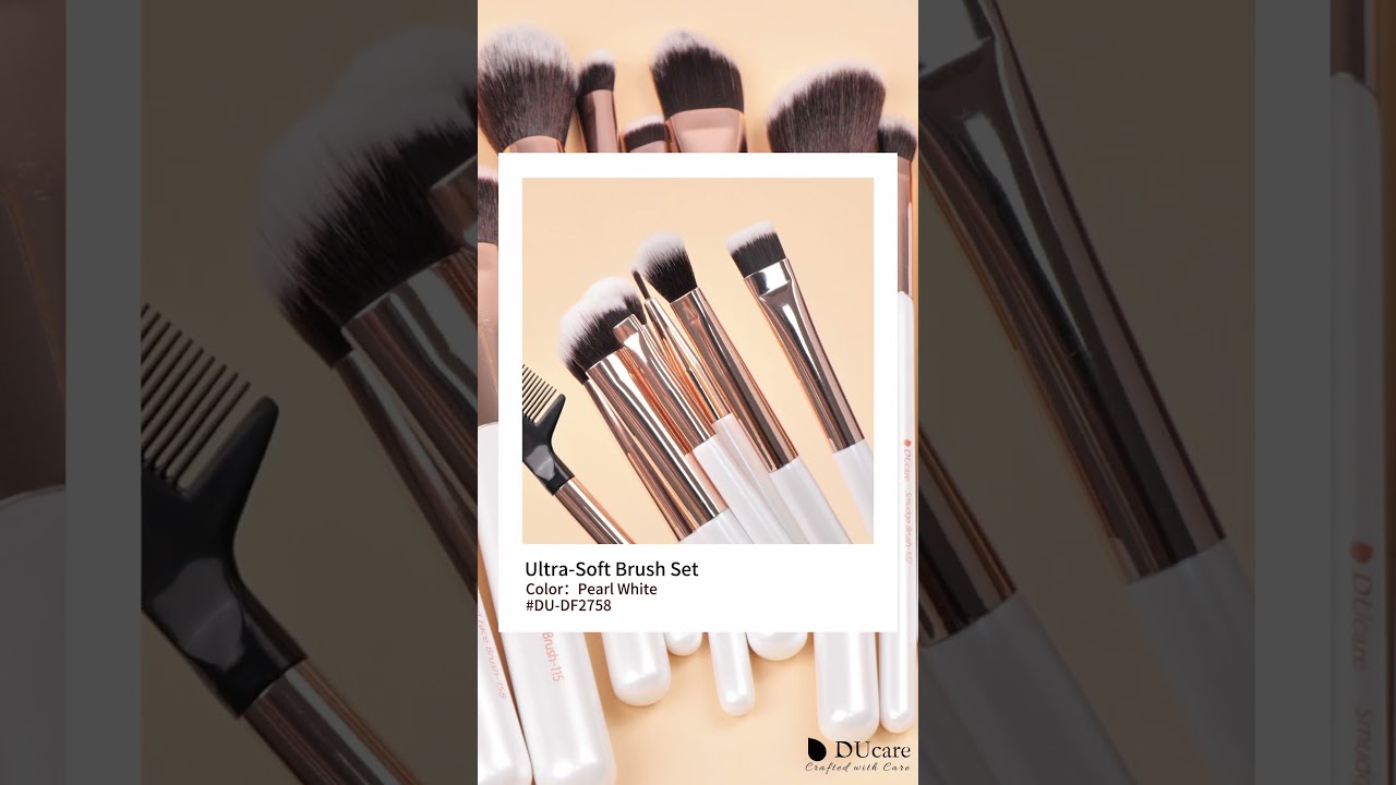 Luxury Brush Set Display | Effortless Glam Tools✨