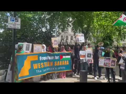 مظاهرة عارمة بالعاصمة البريطانية لندن نصرة للقضية الصحراوية
