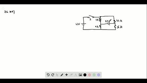 In the circuit shown in Fig. 78, switch S is closed at time t=0 . (a) After the capacitor is fully …