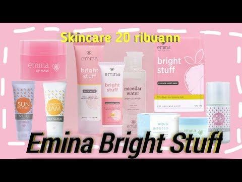 Review Skincare Emina Bright Stuff | Skincare untuk Mencerahkan Glowing dan Aman Untuk Remaja. 