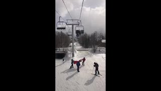 DRAMATIC RESCUE: An 8yearold girl survived a 20foot fall from a ski lift at Sugarloaf