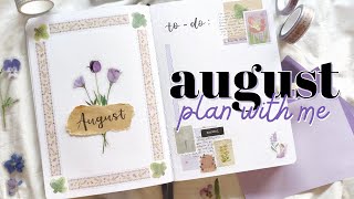 PLAN WITH ME | August 2022 | Bullet Journal Setup 🌷