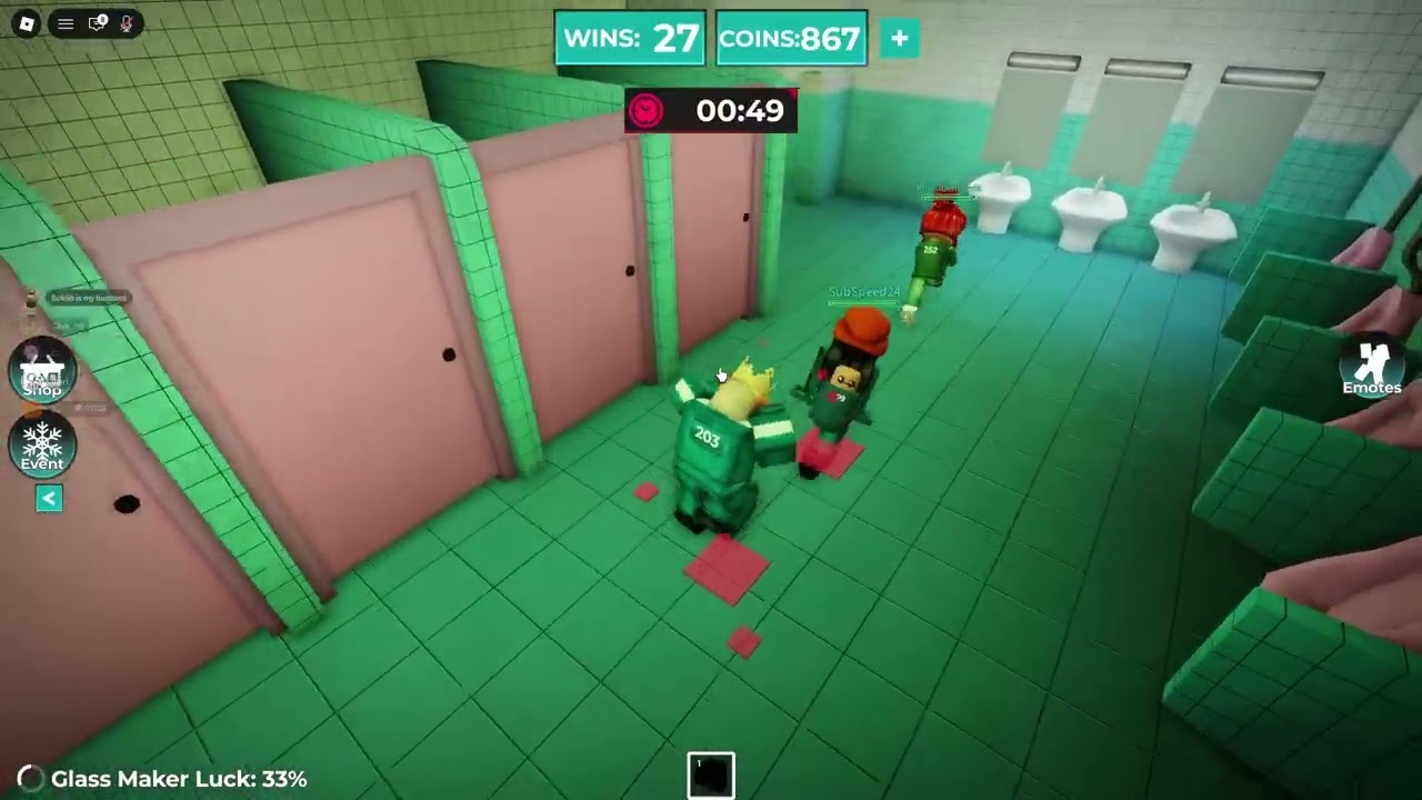 escaping the squid games with my friends