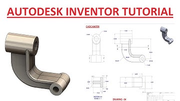 Autodesk Inventor part exercise - 04 ll 2d drawing in description ll