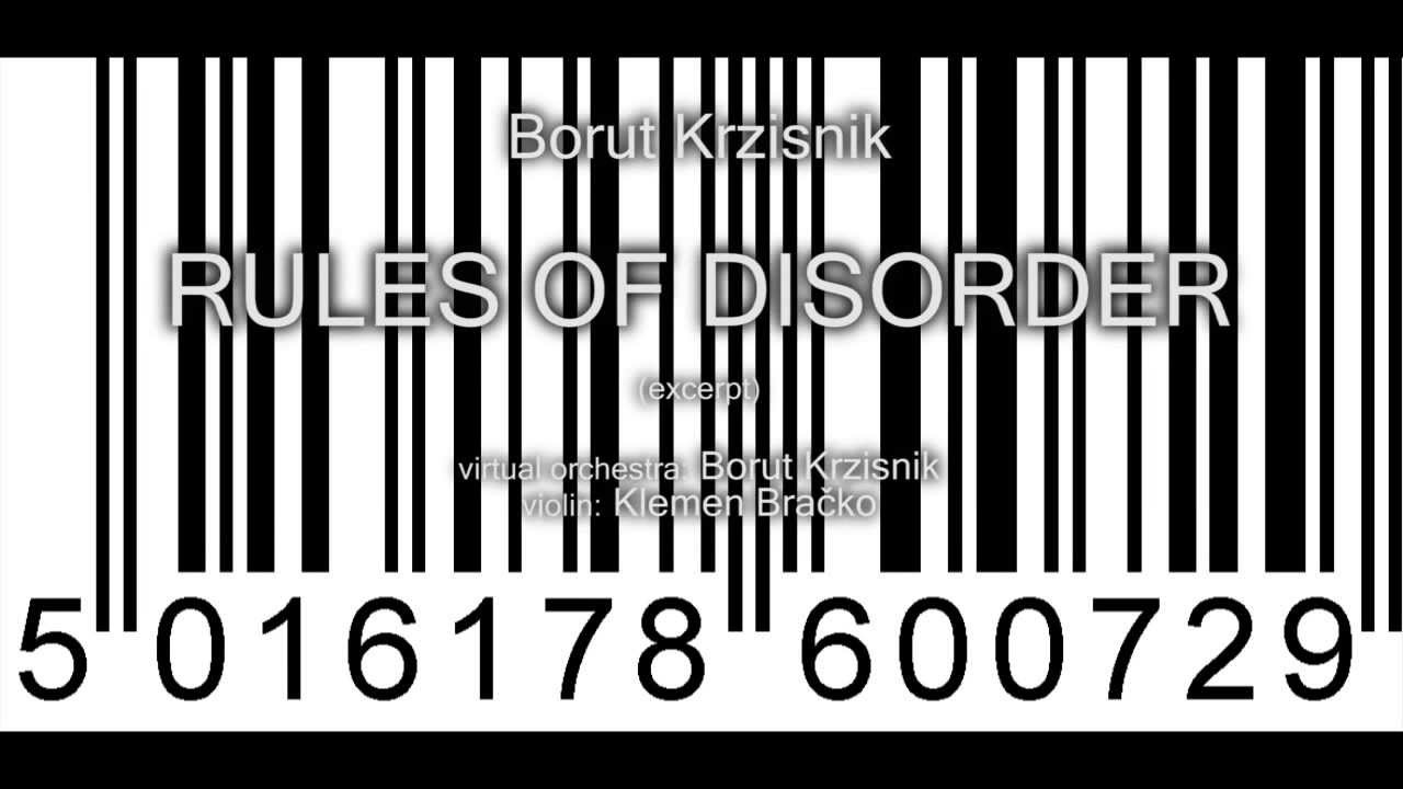 Assista a Borut Krzisnik - Rules of Disorder no YouTube Assista a Borut Krzisnik - Rules of Disorder no YouTube