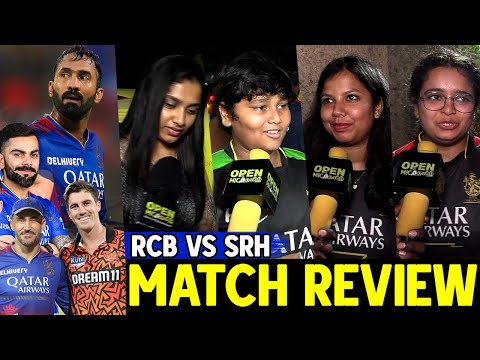 🔴RCB VS SRH Match public review 