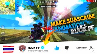 How to make subscribe animation like ruok ff||colonel||free fire|| subscribe intro