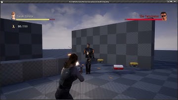 Sarah Connor (Terminator 2) UE4 - Combat System against the T800 - Update 1