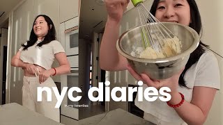 life in nyc | chaotic baking session, taking my cat outdoors, testing out my new insta360 camera