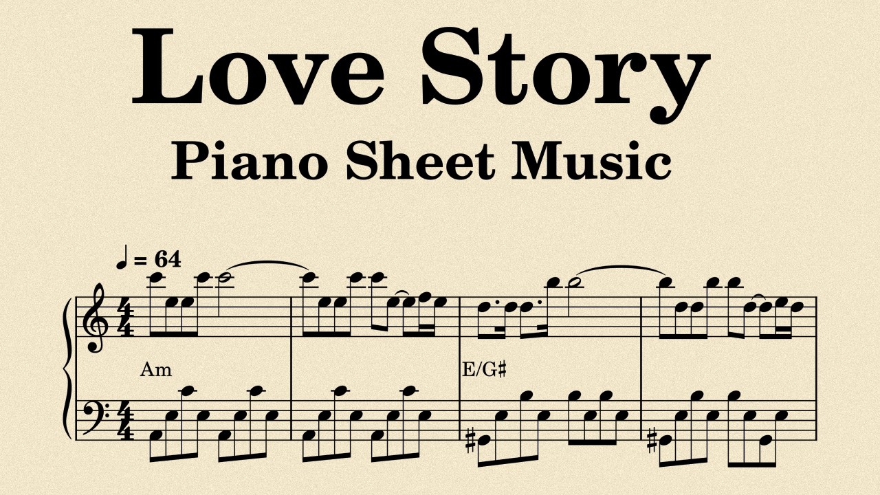 Love Story / Piano Sheet Music