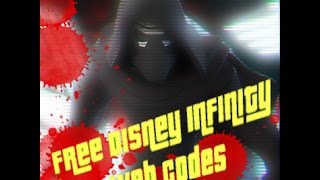 FREE DISNEY INFINITY WEB CODES GIVEAWAY