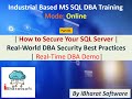 SQL Server Security Interview Questions | Real-World Security Scenarios #sqldba #ibharatsoftware