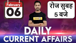 DAILY CURRENT AFFAIRS || FOR ALL SSC EXAMS || BY VISHAL DUBEY SIR || 06 Feb ||  Live@5am