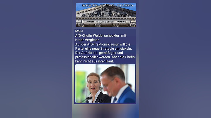 Das ist ja wie 1933?