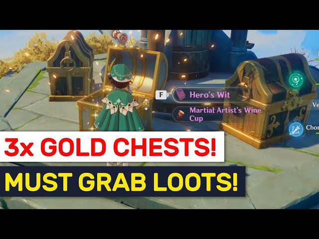 3X GOLDEN Chests! No Fighting! Best Loot Locations!
