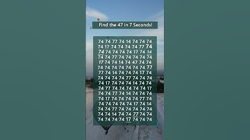 🎯CHALLENGE: FIND 47 in 7 SECONDS!