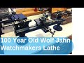 Brand New 100 Year Old Watchmakers Lathe - Wolf Jahn 70MM