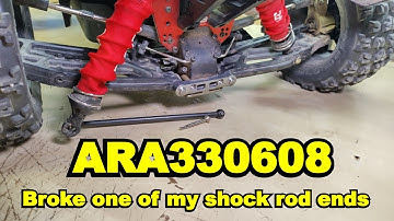 Broken shock rod end on the ARRMA KRATON EXB