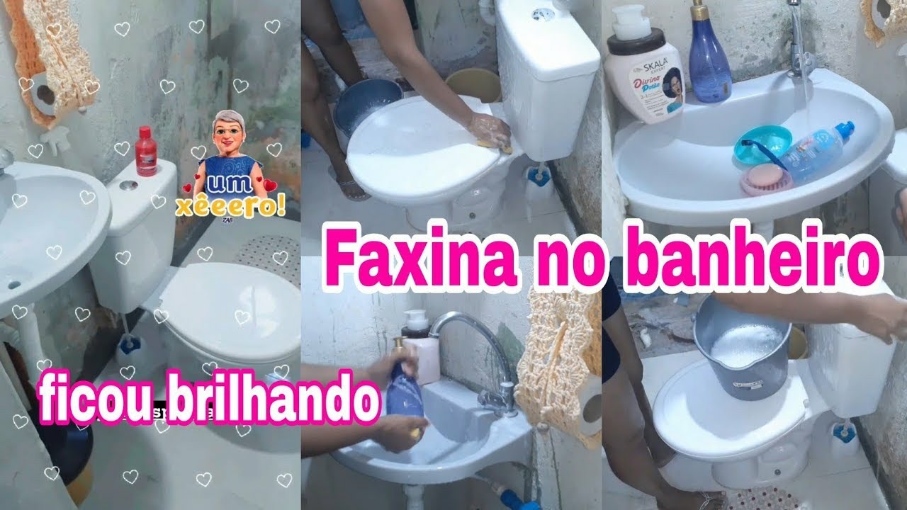 Faxina No Banheiro 💕como Lavo Meu Banheiro Dicas De Limpeza😍ficou