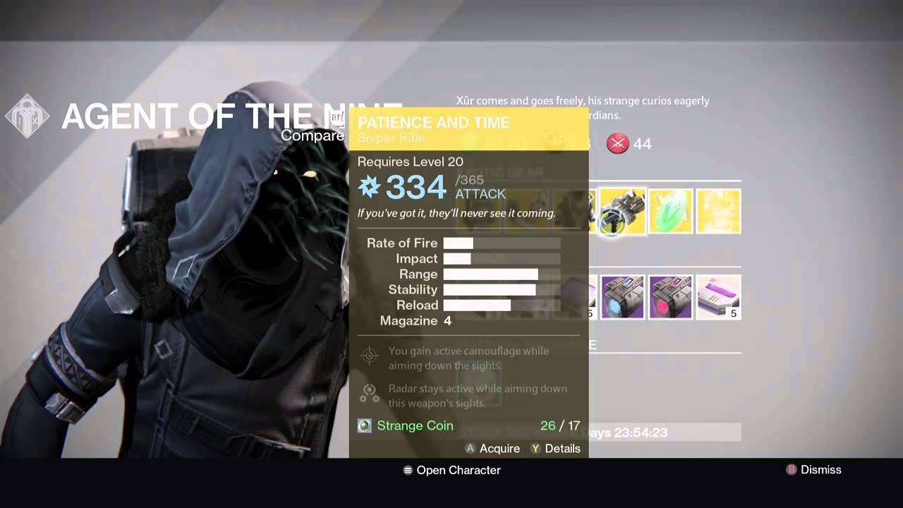 Destiny| Xur | july 24-26