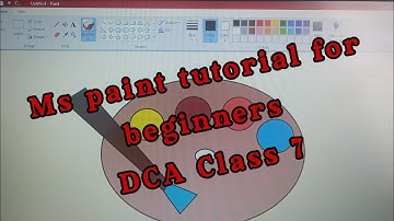 ms paint tutorial for beginners/ms paint part 4/DCA class 7/Akshaya Sabu