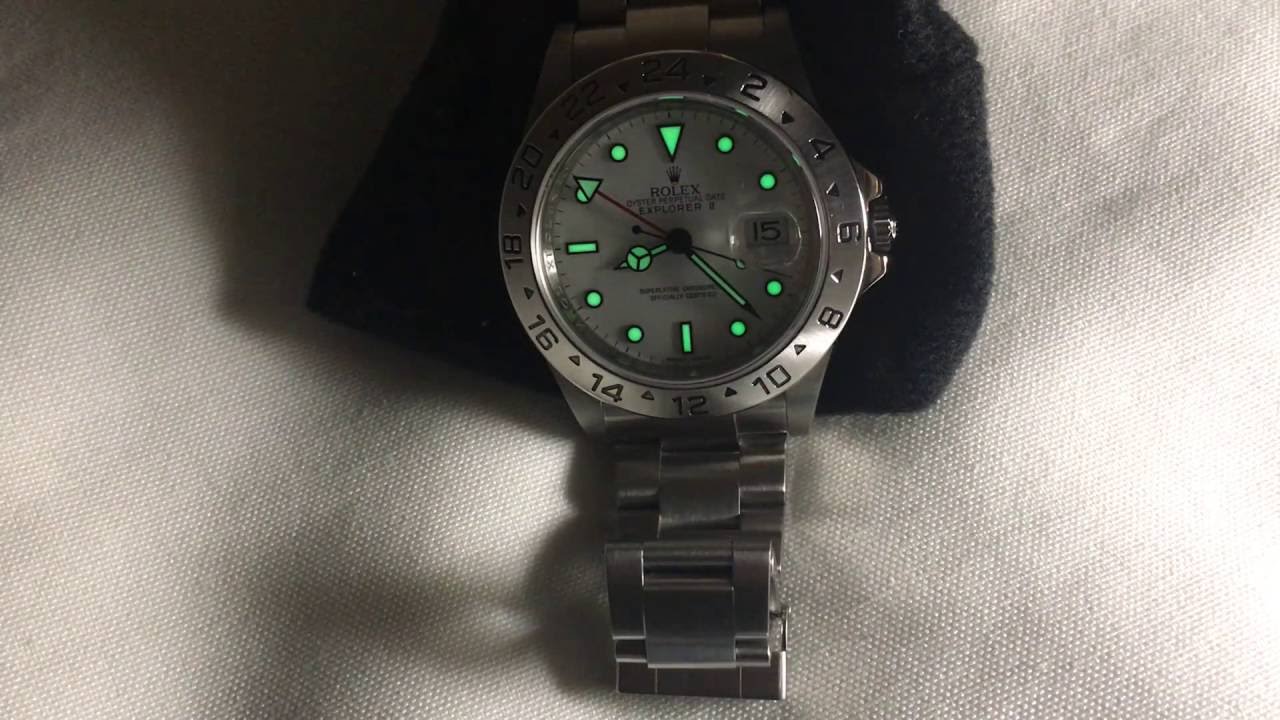 rolex explorer ii lume