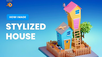 how to make Stylized house in blender