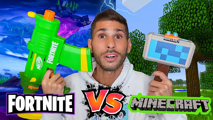 Nerf Review Minecraft dungeons StormLander vs Fortnite SMG