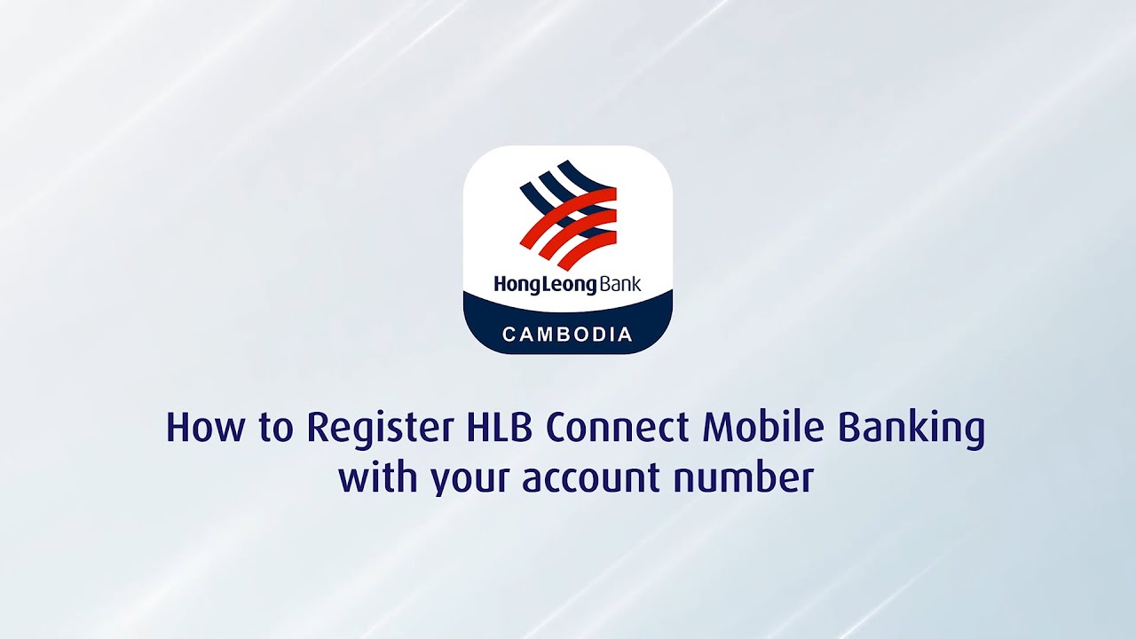How to register HLBConnect Mobile Banking with account number - YouTube
