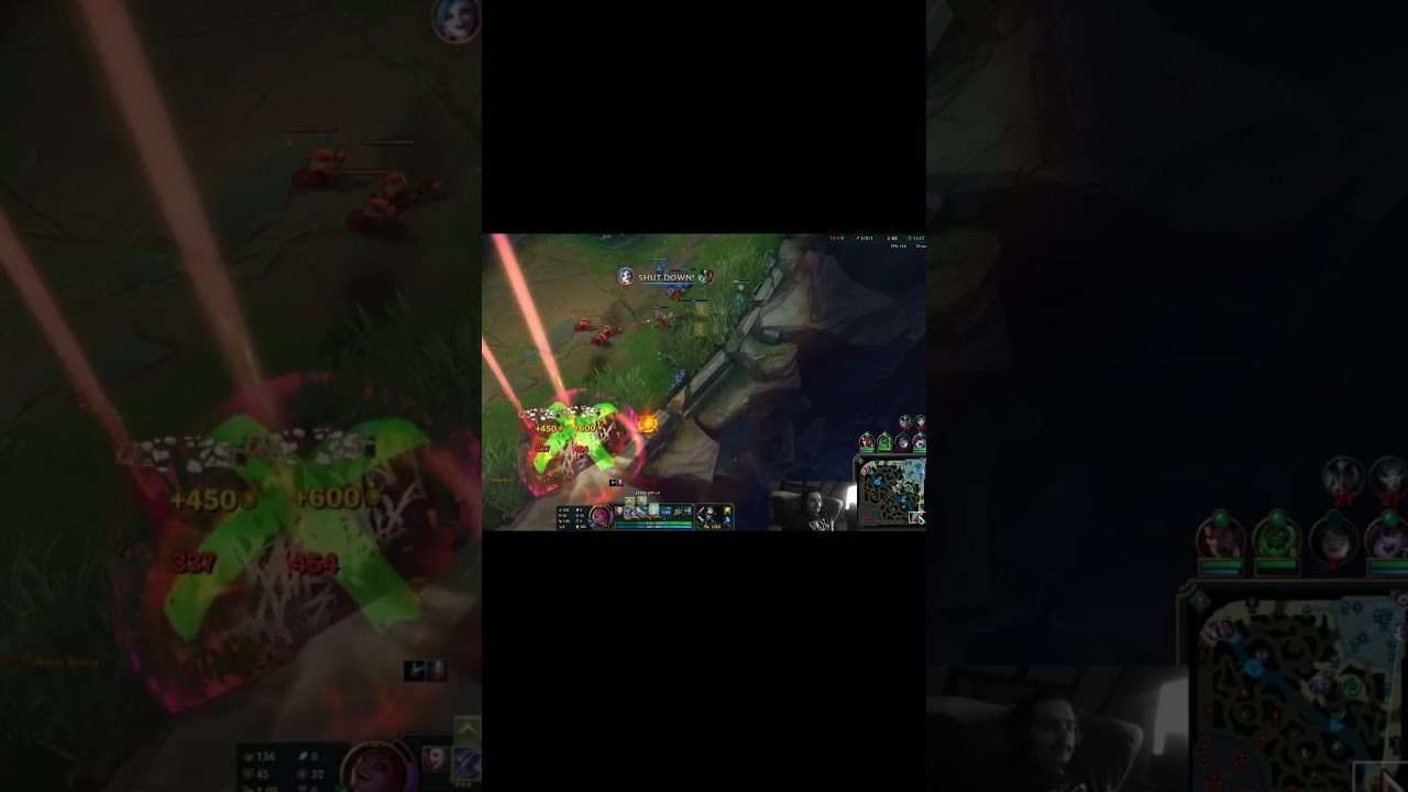 Jinx Snipe - No hands 2 kills - League of Legends