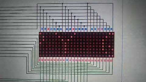 Dot matrix display using atmega16.