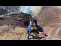 Descente en tyrolienne dans le cratre du volcan masaya nicaragua