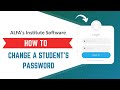 How to Change a Student's Password ALFA's Institute Software