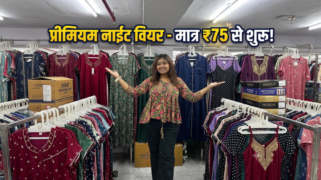 महिलाओ को सबसे ज्यादा पसंद आने वाली नाईट वियर video thumbnail