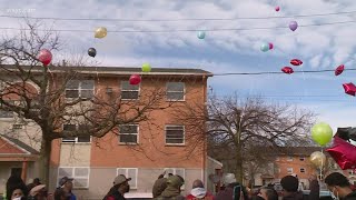 Family of local man shot by police officer holds balloon release to honor loved one