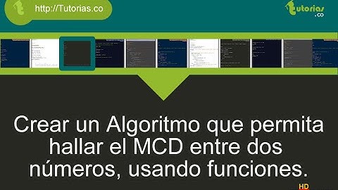 funciones -- pseudocodigo (maximo comun divisor)