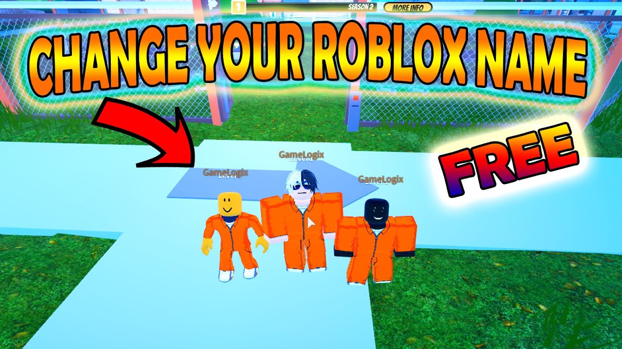 Change Your Roblox Name For Free Youtube - how to change a roblox game name