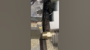 Brass Nut Threads Repair in lathe #youtubeshorts #shortvideo #diy #machinelearning #satisfying