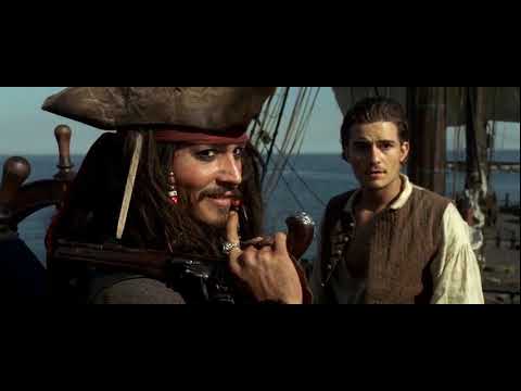 Jack sparrow ve Will Turner gemi çalıyor - Karayip Korsanları: Siyah İnci'nin Laneti