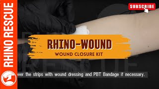 Rhino Rescue Wound Closure Kit Stitchless Pain-Free Solution For Cut Wounds