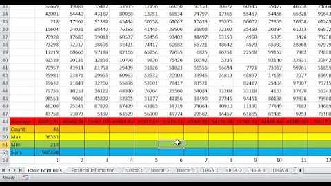 Excel Basic Function Lab Solution - Big 5, Formulas, Filters, If - CIS 131 Pt I