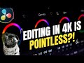 Why i never edit in 4k  my davinci resolve workflow