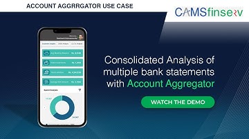 CAMSfinserv Account Aggregator - Bank Statement Analyser