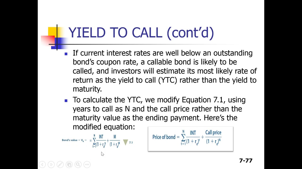 Casharka 12aad Yield To Call YTC Chapter 7 Finance YouTube Casharka 12aad Yield To Call YTC Chapter 7 Finance YouTube