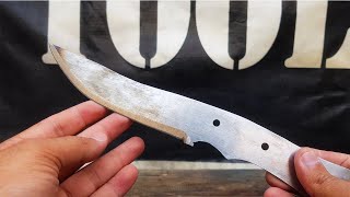 Hunting Knife Making Out of Iron Sheet