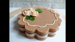 [甜品] 香浓咖啡燕菜蛋糕 | coffee jelly cake