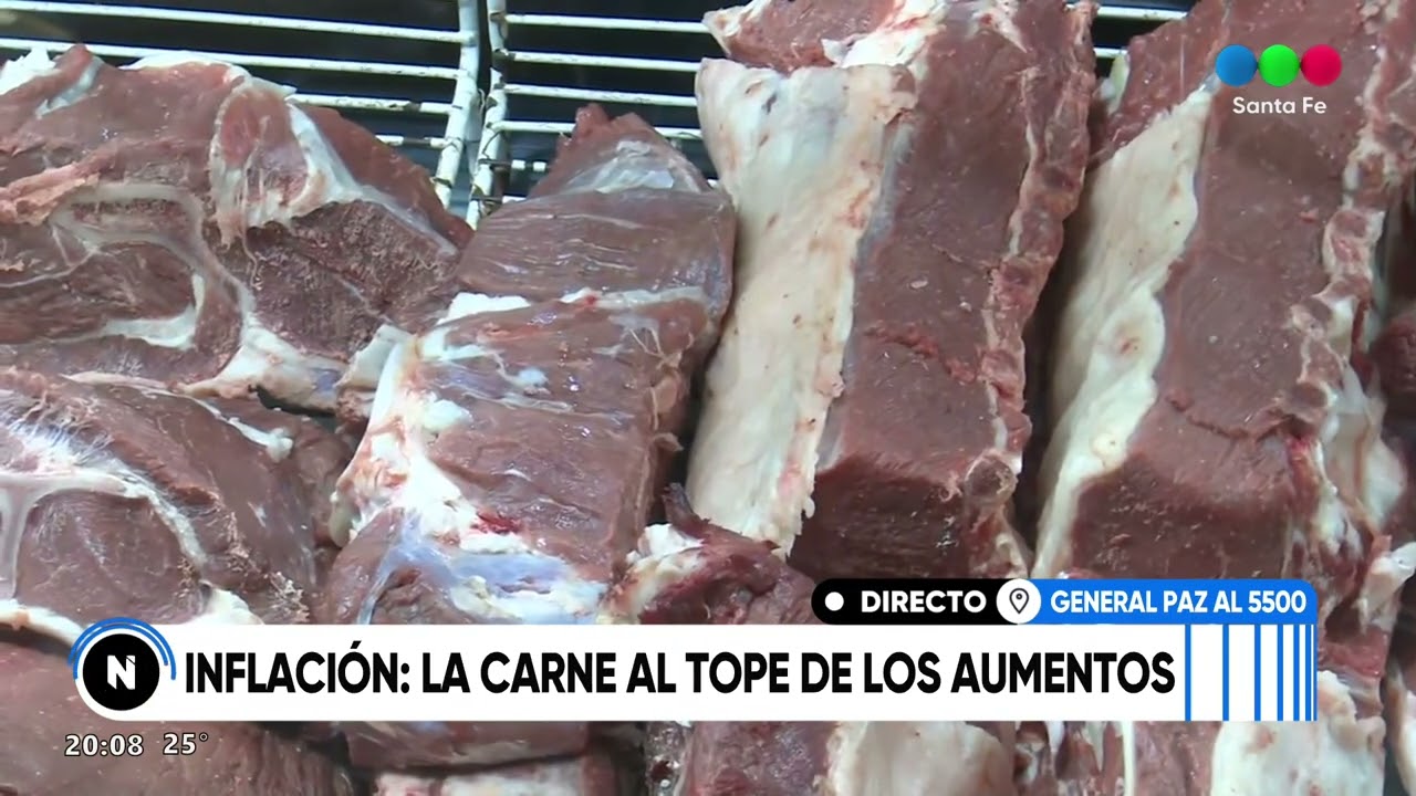 Inflación: la carne al tope de los aumentos