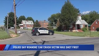 Man dies after being shot, crashing vehicle in Northwest Roanoke